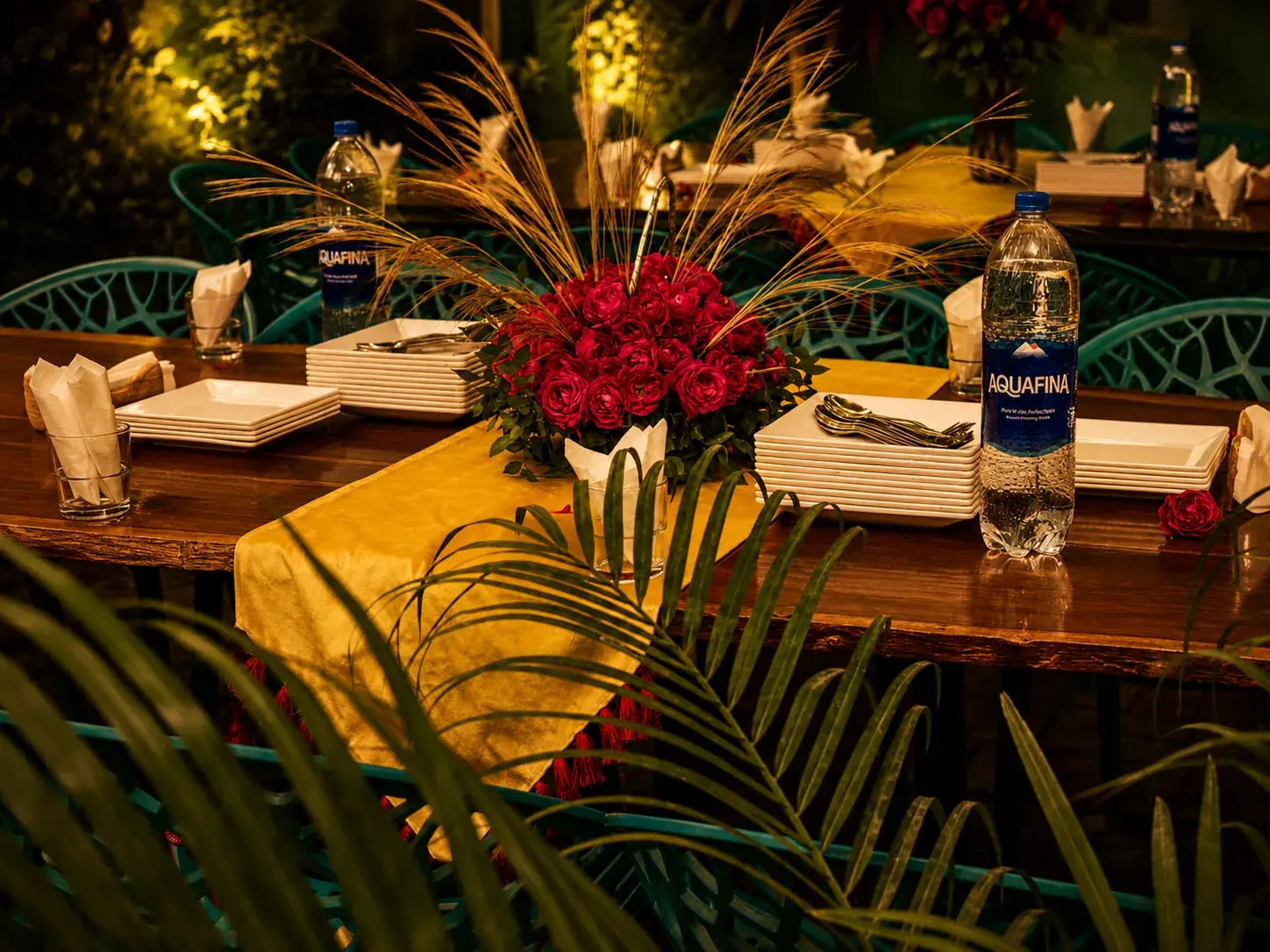 The hall at Shahi Rasoi dressed for a birthday party